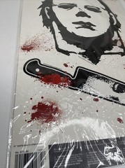 HALLOWEEN II MOVIE GLASS GRABBER DECORATIONS 5pc) Window Gel Cling Michael Myers