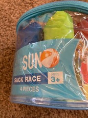 NEW Sack Race Set 4 pc 4 Colors Birthday Party Games Summer FUN KidsToys Age 3+
