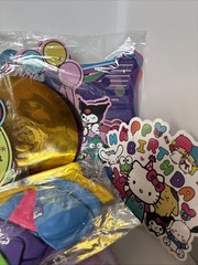 Kawaii Hello Kitty Party Decor Kit Tablecloth, Balloons, Cupcake Pics, Backdrop
