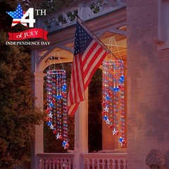 Unique 4th of July Decorations with 248 LEDs & Timer – Perfect for Memorial Day
