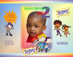 Custom Rug Rats Personalized Potato Chip Bag Snack Favor Birthday Add Your Photo