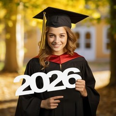 Large 2026 Sign Gradutaion Decorations 2026 Senior Photo Booth Props Grad…