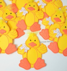 10 FOAM Duck PARTY FAVORS Yellow Duck BABY SHOWER Birthday Foam Decoration 6″
