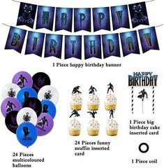 Black Panther Birthday Party Supplies For Home Decoration Kids 52 Pack Toys &amp