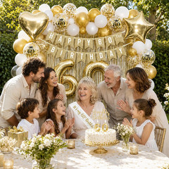 60Th Birthday Decorations for Women, Champagne Gold Happy 60Th Birthday Decorati