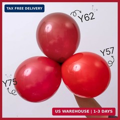 PartyWoo Red Balloons 140 pcs Different Sizes of 18 12 10 5 Inch Red Balloon Arc