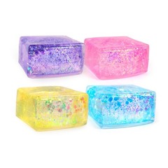 Lovely Unbreakable Maltose Fairy Glitter Mochi Toy for Men Women Cute Tofu
