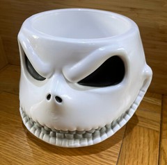 Disney Nightmare Before Christmas Jack Skellington Candy Bowl Skull Halloween