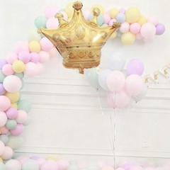 Luxury 14PCS Crown Balloon Set in Gold – 4 Large & 10 Mini for Celebrations