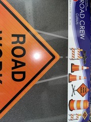 Road Crew Sign Construction Site 6 Props 11 In- 18 In Party Decoration Birthday