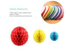 3x Gray 12″ HoneyComb Round Tissue Paper Lantern Balls Pom Poms Wedding Decor