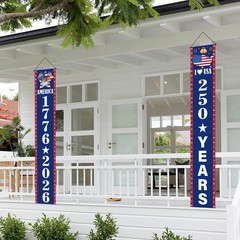 America 250 Decorations Door Banner 2 Pcs 250th Anniversary Decorations Patr…