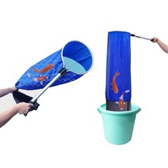 Soft Mesh Fish Net for Safe Transfer Featuring Aluminum Handle and ABS Grip