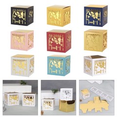 50pcs Practical Candy Boxes Storage Holders For Eid Parties And Special Event