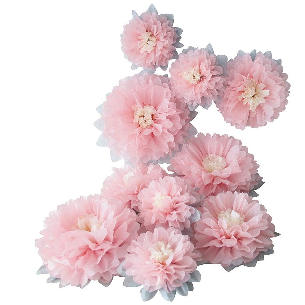 Paper Flower Decorations for Wall Backdrop Girld Nursery Wall Decor Wedding Brid