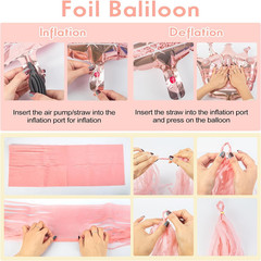 Rose Gold Birthday Party Decorations for Women Girls, Rose Gold Pink Confetti Fo
