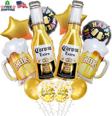 12Pcs Corona Beer Mug Themed Party Supplies, Men Women Boys Girls Birthday Party