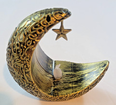 Eid Mubarak LED Candle Light Moon Star Ornaments 2024 Ramadan Kareem Home Decora