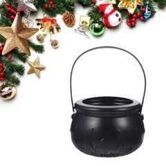 Halloween Cauldron Cast Black Cauldron Kettle Candy Bowl Iron Witches Wizard