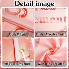 Happy Retirement Party Decorations Backdrop – Rose Gold Banners Decoration Women