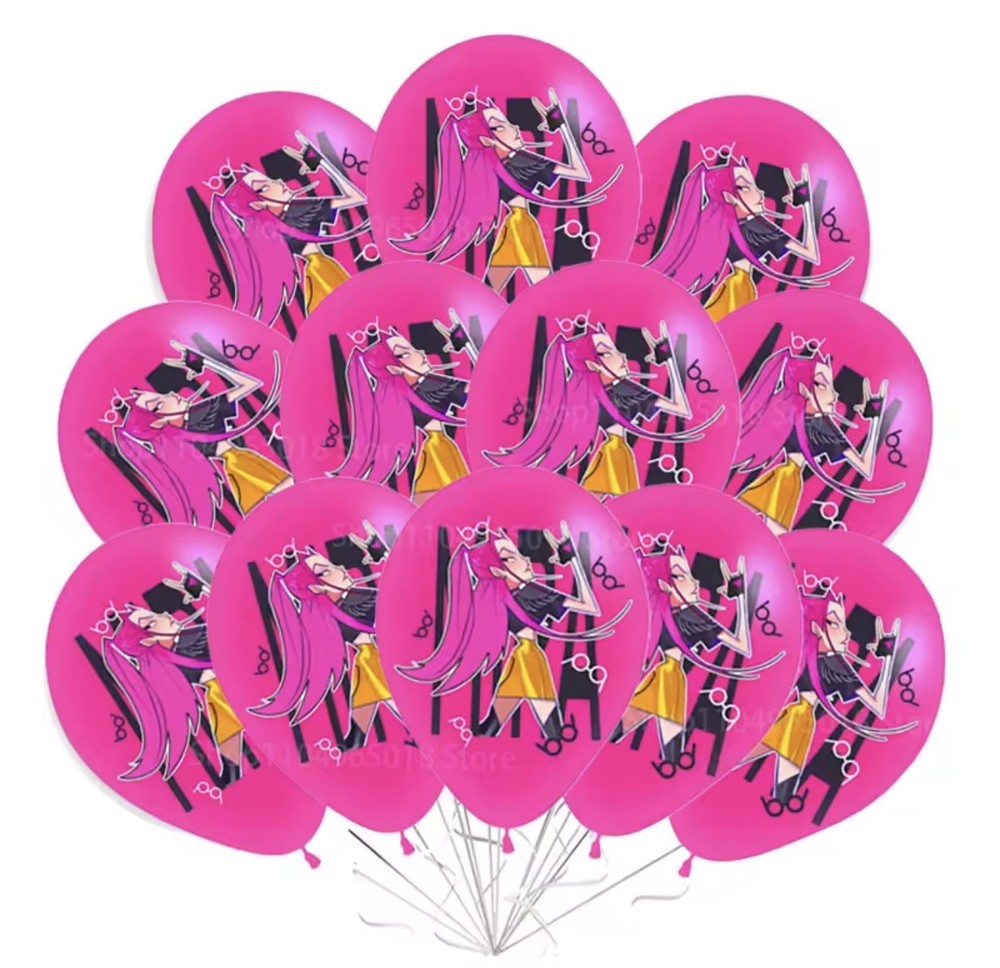 Kpop Deamon Hunters Balloon Birthday Decor k pop Demon Hunters Balloons