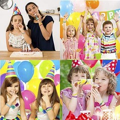 72pcs Happy Birthday Rubber Bracelets, Colored Silicone Stretch Wristbands fo…