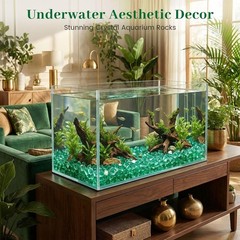 Stunning 150PCS Plastic Gems: Dark Green Acrylic Fake Ice for Tables & Tanks