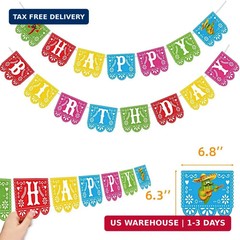 Joy Bang Fiesta Birthday Decorations, Mexican Theme Party Decor, Cinco de Mayo H