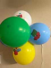 Building Block/ LEGO Theme Balloon – 35 pcs