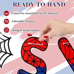 Spider Theme 3rd Birthday Banner, Pre-strung Swinging into 3 Banner, Spider 3…