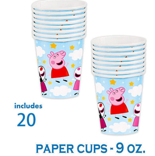 Blue Peppa Pig Brand Kids Theme Tableware Napkins Balloons Birthday Decorations