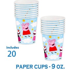 Blue Peppa Pig Brand Kids Theme Tableware Napkins Balloons Birthday Decorations