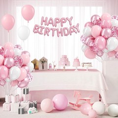 Pink White Latex Balloons Party Decoration Garland Arch Kit Wedding 60PCS