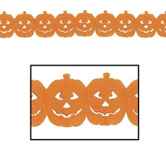 Beistle Jack-O-Lantern Garland – Party Supply Decoration for Halloween