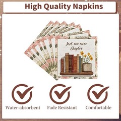 Stylish Book-Themed Tableware for Birthday & Club Parties – 96 Count