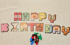 Video Games Minecraft Party Supplies Birthday Decor Backdrop Banner US Seller!