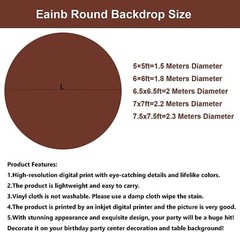 Round Tinkerbell Backdrop Happy Birthday Party Fairy Flower Photo Background