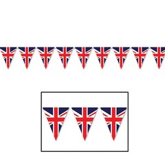 UNION JACK FLAG BANNER BRITISH ENGLAND ROYAL HANGING PARTY DECORATION PLASTIC