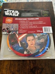 Star Wars The Force Awakens Swirl Decorations Value Pack 12 Pieces NEW SEALED