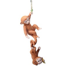 Resin Monkey Hanging Decoration for Garden Patio Balcony Rockery Outdoor Spaces