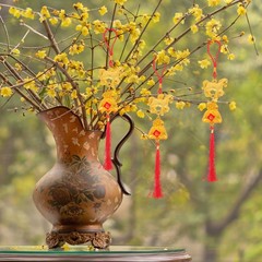 6pcs Chinese New Year Hanging Ornaments: Spring Festival Lucky Pendants for