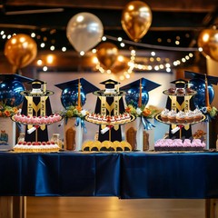 Graduation Cupcake Stand for 25 Cupcakes, Class of 2026 Congrats Dessert Collaps
