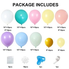 16 Set Daisy Flower Balloons DIY Kit,Boho Macaron Pastel Daisy Balloon Flower…