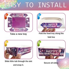 42Pcs Kpop Birthday Party Decor w. Backdrop,Toppers, Balloons, & BONUS Trays!