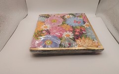 Deep Scalloped Floral All Occasion Disposable Tableware Paper Plates and Napkins