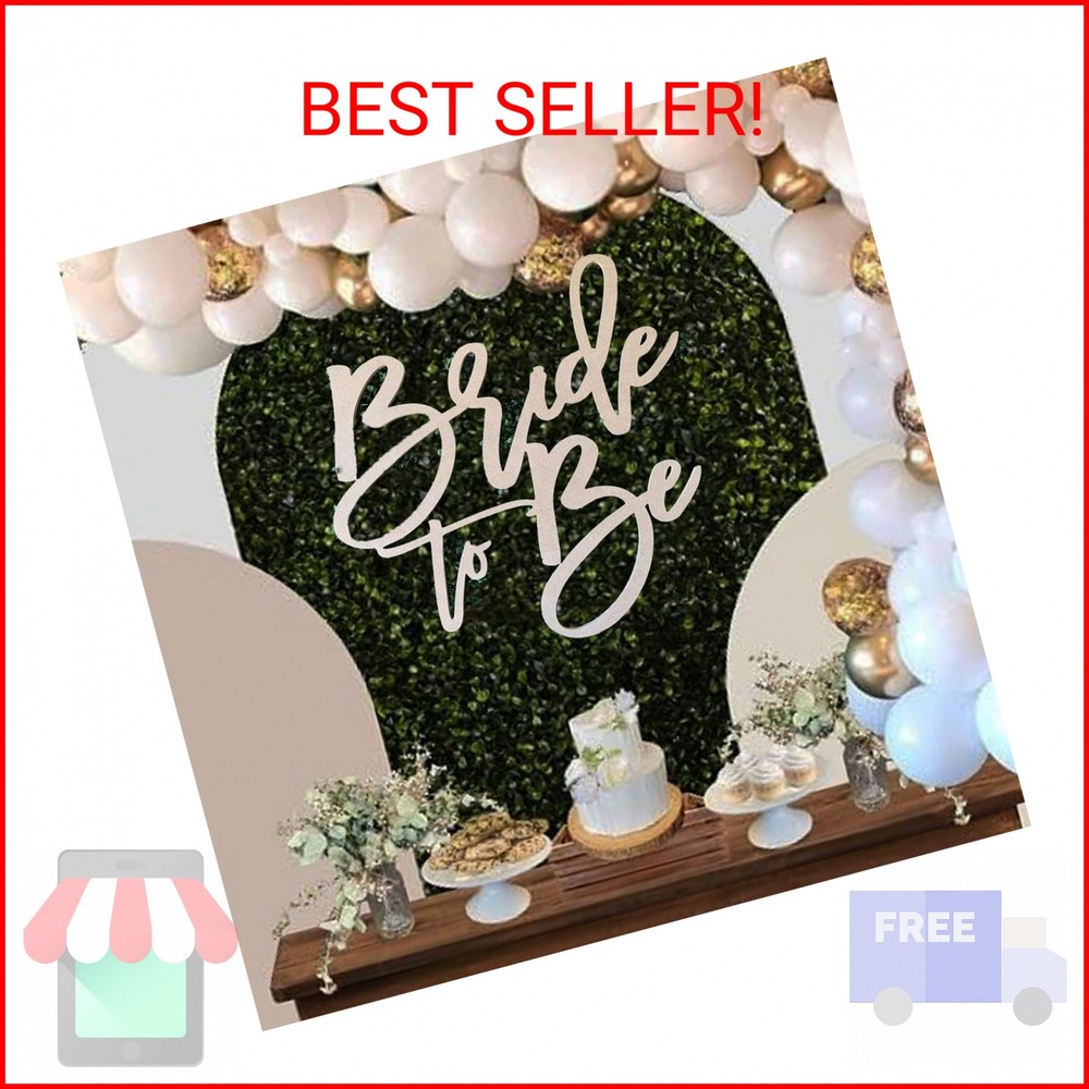 Bride to Be Wooden Sign for Backdrop- DIY Engagement Party Decorations for Backd