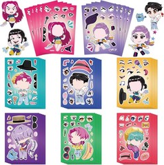 Kpop Demon Hunters Birthday Decorations – 40 Sheets 5.8”x4.4” DIY Make (K40)