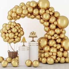 Gold Balloons 129pcs Set 18 12 10 5 Inch Latex Garland Arch for Events