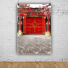 Lightweight 10x12ft Chinese Gate Backdrop – Ideal for Celebrations & Photography