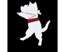 Tabby Cat Christmas Garland Victorian Style Festive Kitty Bunting Hanging Frieze